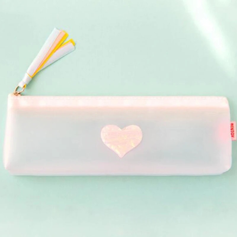 1 шт. милый карандаш из ПВХ в виде сердца|Хранилище для дома и офиса| |