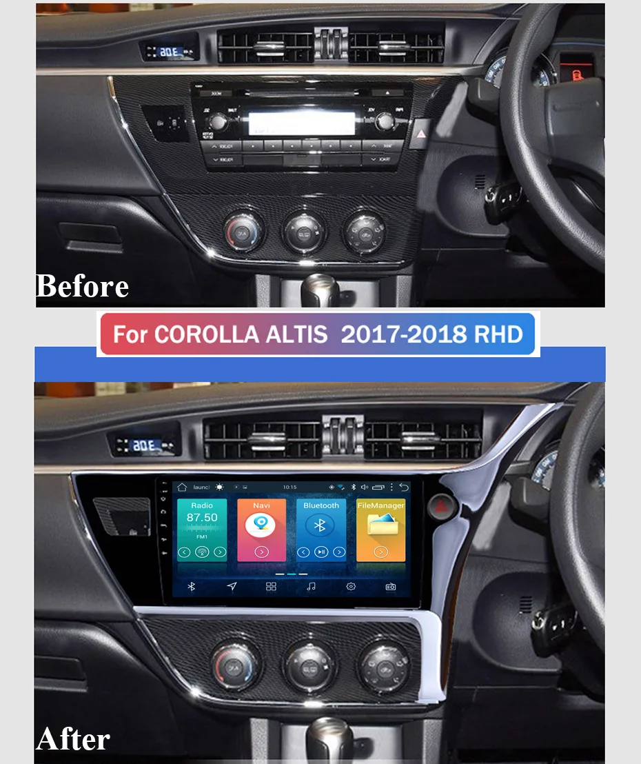 10 1 дюймовый 2.5D IPS HD мультисенсорный экран Android 2017 2 Гб ОЗУ 32 ПЗУ NAVI для Toyota corolla ALTIS