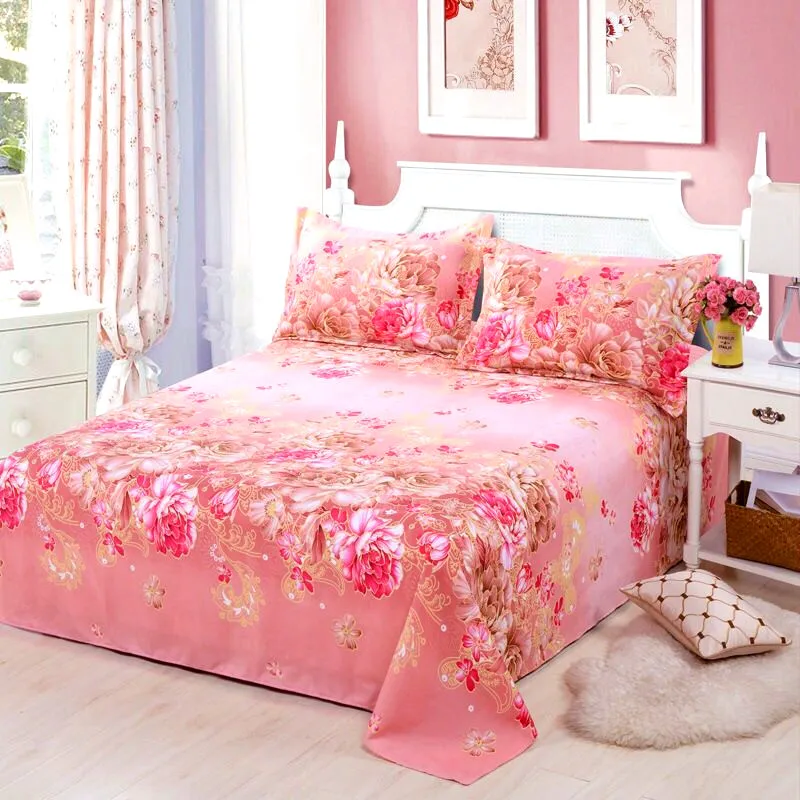 

New Spring Cotton Bedspread Bedcover Bed Sheet + 2 Pillowcase Cute Kids Girl Bedspreads Bedskirt Coverlet Bed Sheet Set 3Pcs