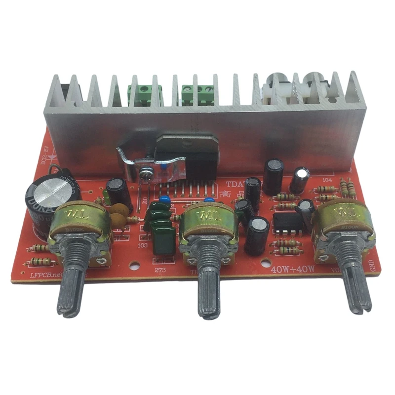 

TDA7377 DC Power Amplifier Board 40W+40W 2.0 Channel Computer Bookshelf Box Amplifier Audio Power Amplifier Board
