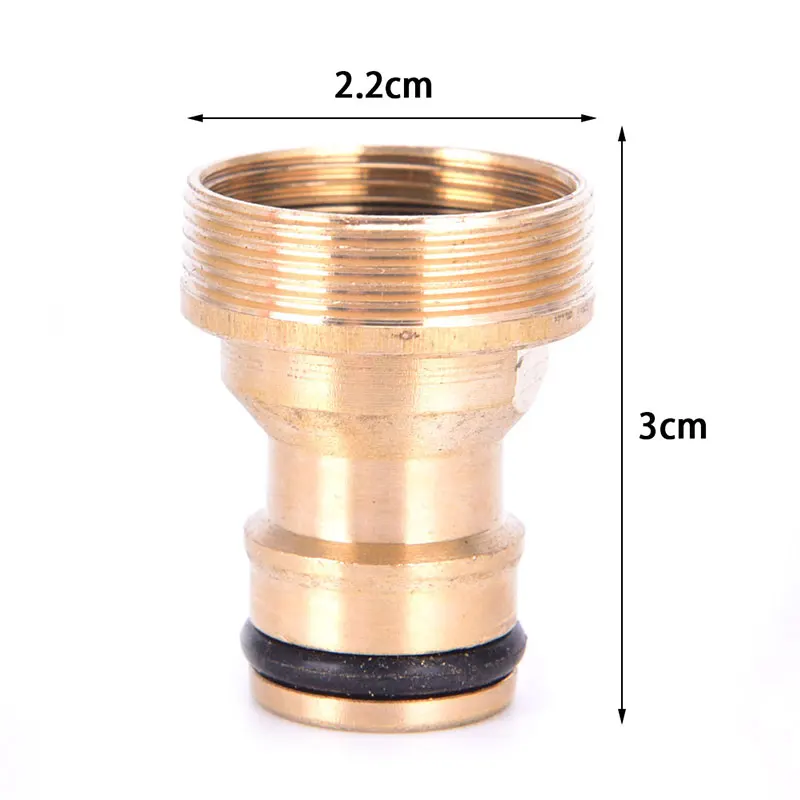 

2Pcs Washing Machine Copper Connection Water Conversion Interface Accessories All-copper Basin Connection Car Wash Water Pipe