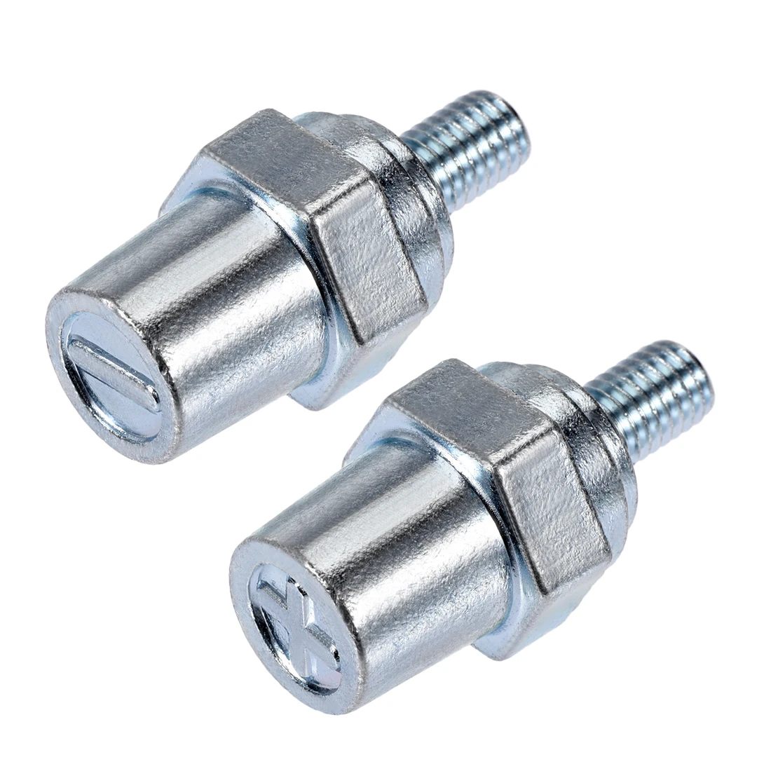 

uxcell 1Pair Universal Battery Charging Side Post Positive Negative 8mm Male Zinc Alloy