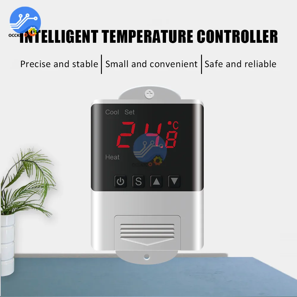 DTC1200 AC110-230V цифровой умный контроллер температуры, набор холодного тепла для аквариума и сада, умные Интеллектуальные бытовые приборы