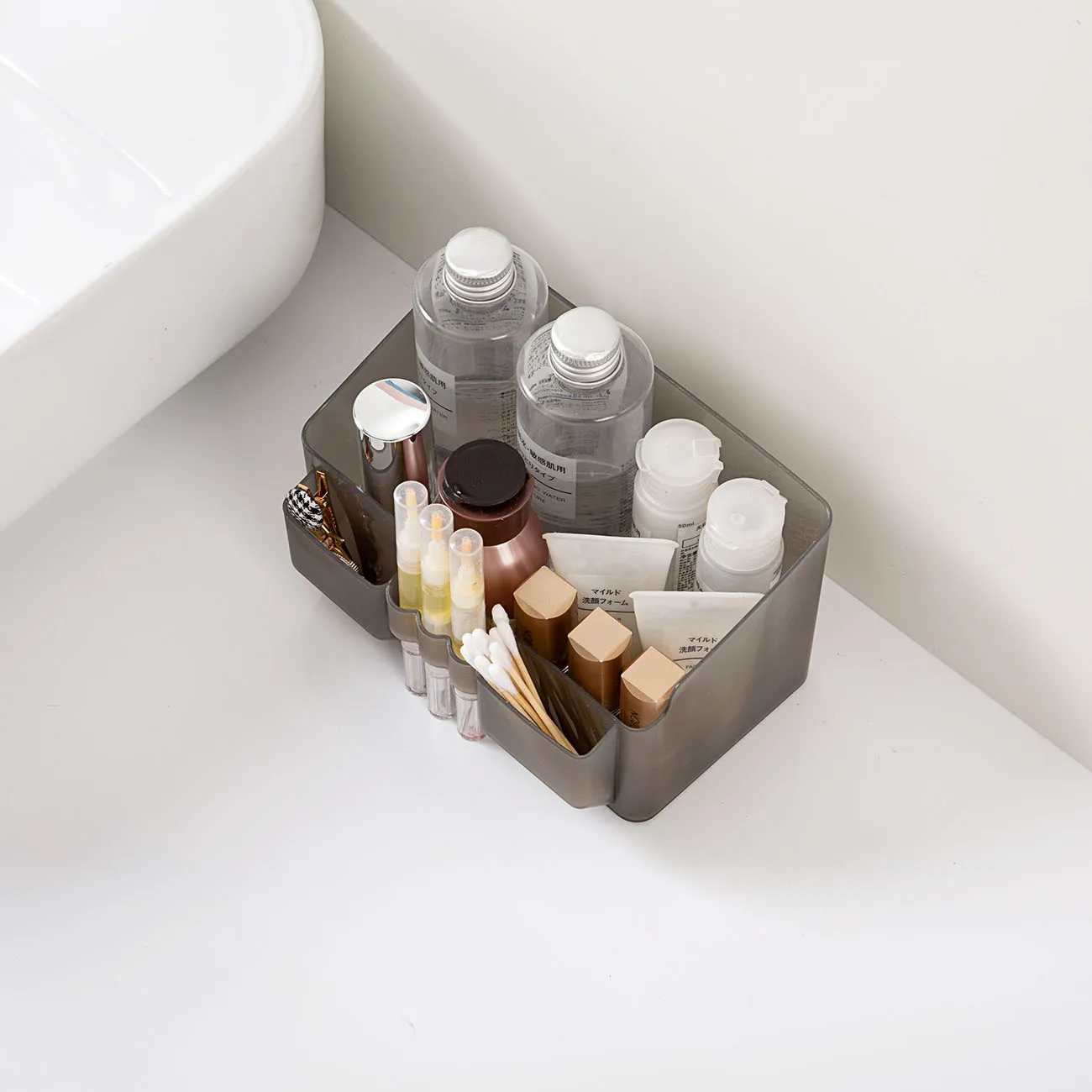 

Women Cosmetic Transparent Storage Box Stationery Makeup Brush Holder Portable Multifunction High Quality Plastic Brush Holder