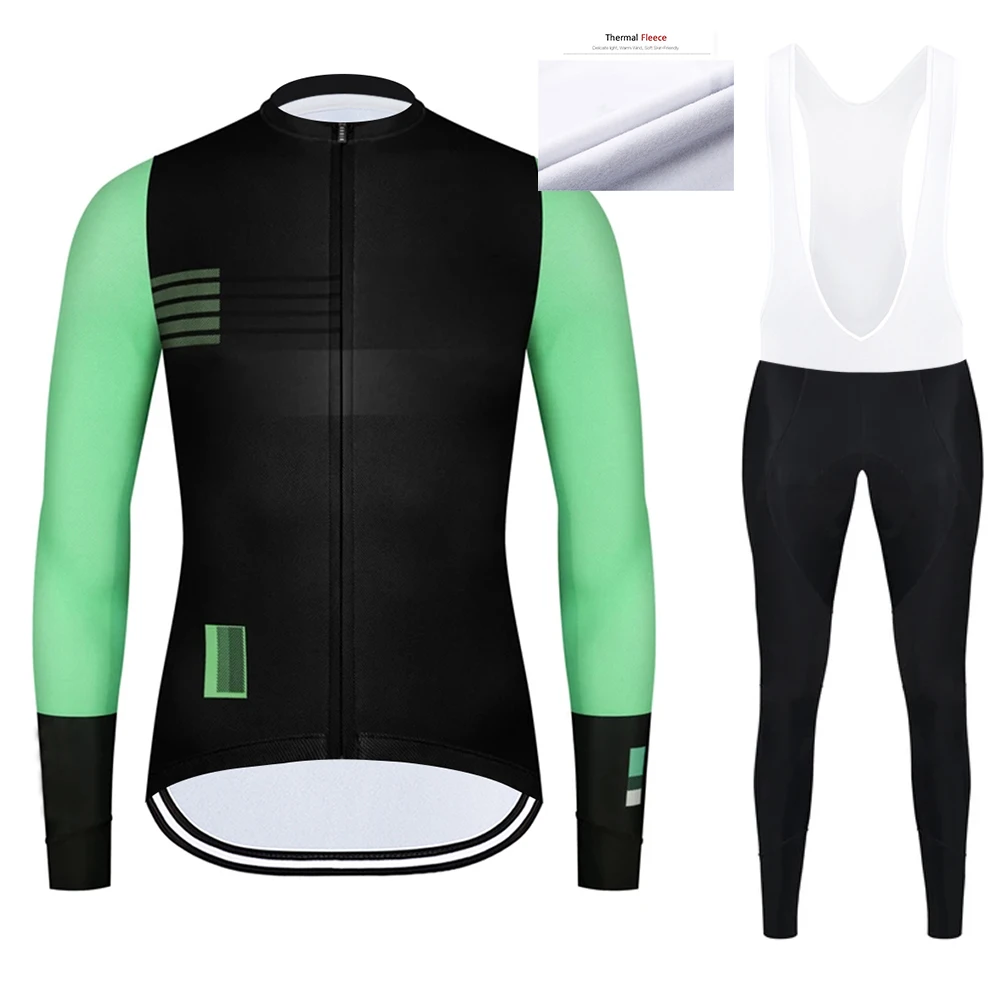 Мужской зимний комплект для велоспорта теплый флисовый трикотажная футболка с