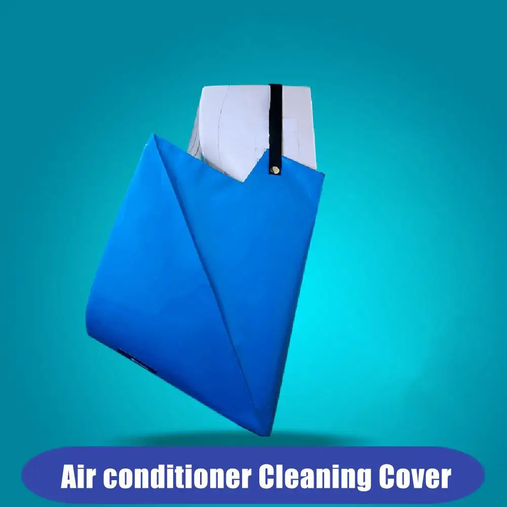 

Air Conditioner Cleaning Cover with Water Pipe Waterproof Dust Protection Cleaning Cover Bag for Air Conditioners Below 1.5P