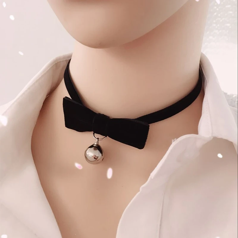 Женское бархатное ожерелье чокер с бантом|Колье| |