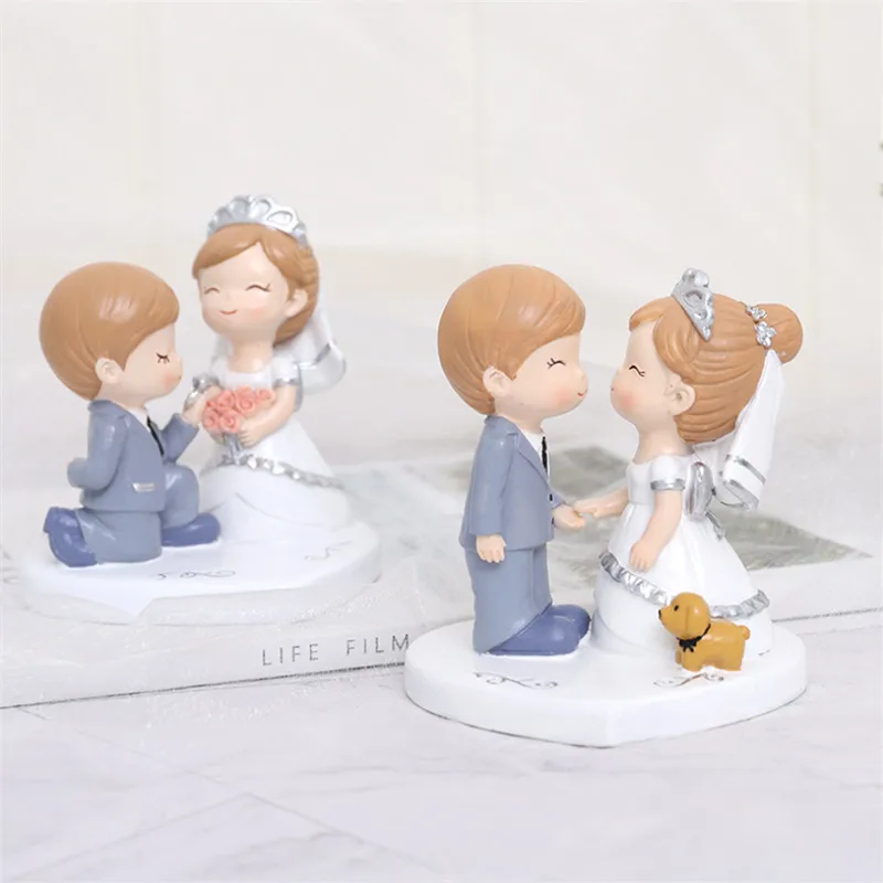 Полимерная фигурка для пары романтика день рождения торт Топпер украшение