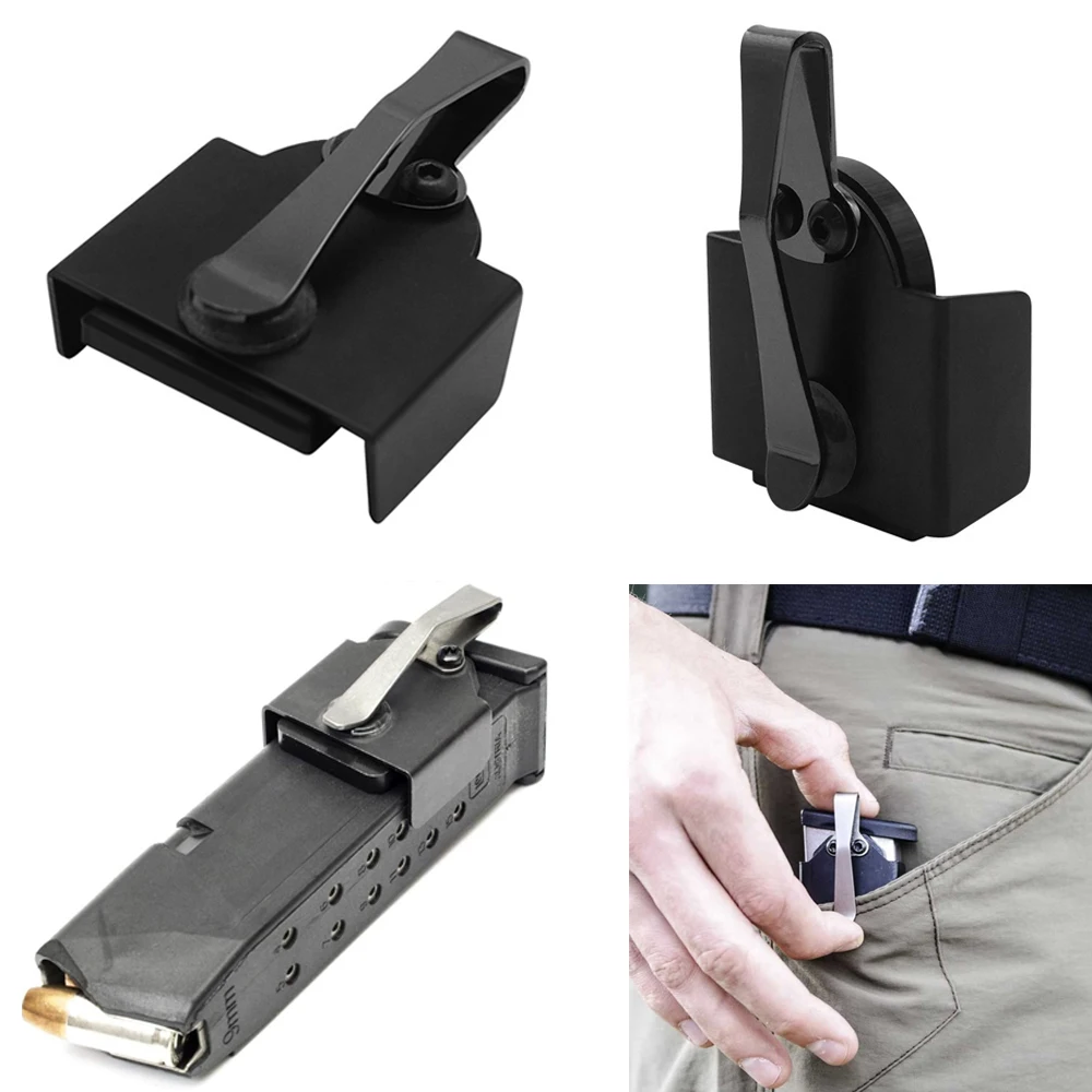 

Heavy-duty Magnetic Magazine Holder Pocket Clips for 9mm / .40 S&W Pistol Magazine Magnet Pocket Mag Holder Hand Gun Accessories