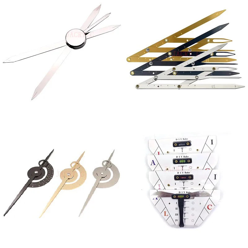 

Microblading Tattoo Eyebrow Ruler Professional Stainless Steel Stencil Measurement Ruler Positioning Measuring Tool PMU Supplies