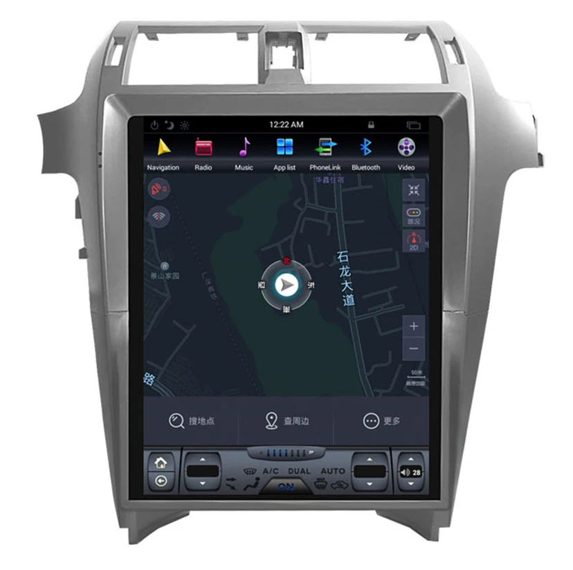 15" tesla style vertical screen android 9.0 Six core Car GPS radio Navigation for Lexus GX GX400 GX460 2010-2017 - купить по