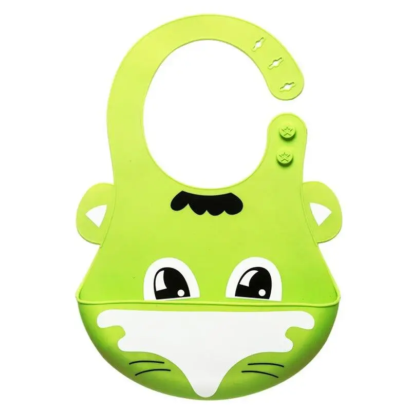 

Bibs Cute Cartoon Baby Bibs Waterproof Baby Silicone Bibs Burp Cloths Toddler Kids Adjustable Feeding Apron Saliva Bandana