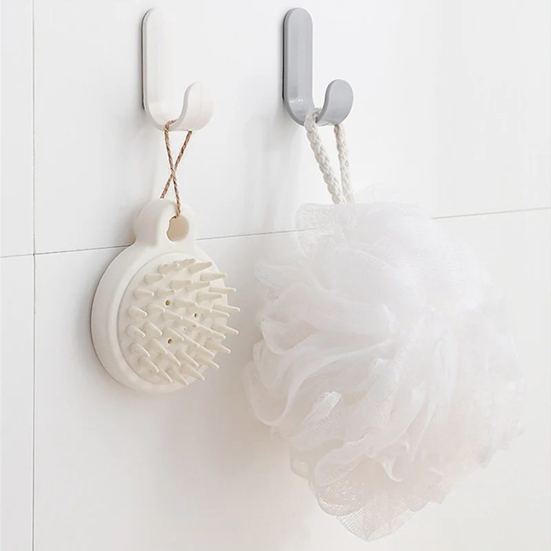 

Bathroom Hat Towel Hanger Home Organizer Hook Adhesive Racks Wall Key New Plastic Holder Door