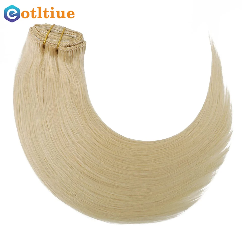 Женские накладные волосы на клипсе eotлтиуэ натуральные человеческие без