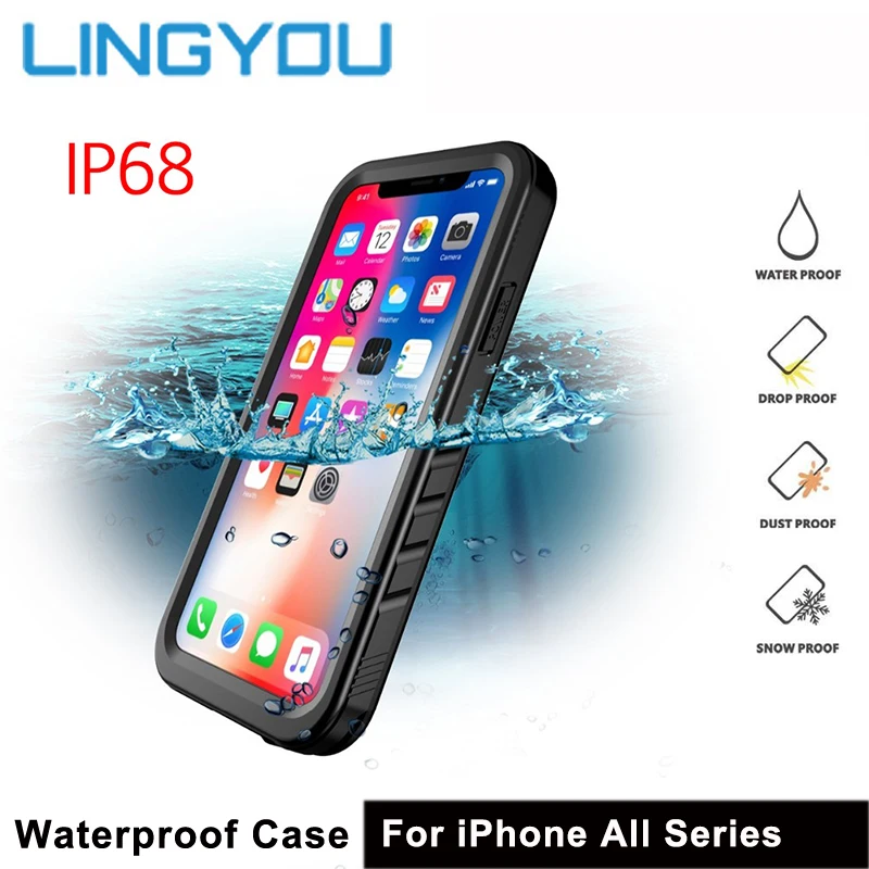 LINGYOU водонепроницаемый чехол для телефона iPhone 11 pro max X XS Max XR 6 6S 7 8 Plus SE2020