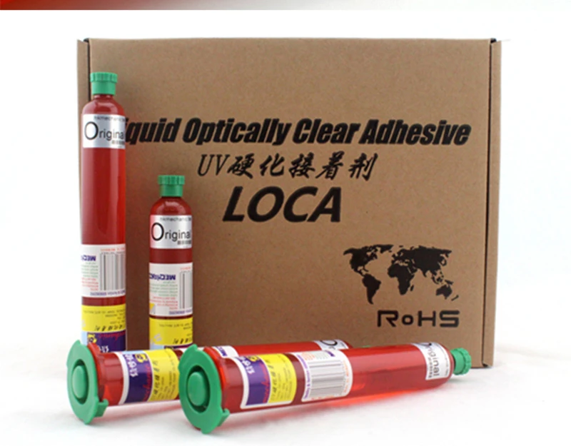 Жидкий оптический клей для сенсорного экрана механический 5CC/10CC/30G/50G UV TP 2500 LOCA Samsung