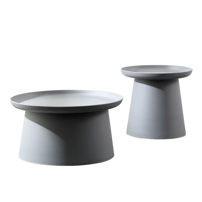 

Nordic round plastic living room home coffee table flower table simple small household personality creative coffee table table