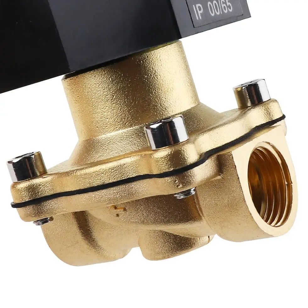 

DC 12V Brass Electric Solenoid Valve with Long Open Type and 1/2" Interface for Air Cannon /Air Compressor