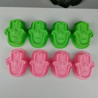 przy mold silicone soap 4 cavities hamsa lotus in the palm khamsah diy mold silicone for soap making hand of fatima mascot mold