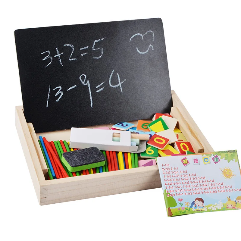 Wooden Counting Sticks Box Set Montessori Blocks Number Math Teaching Kids Game Education Intelligence Stick Toy Gifts | Игрушки и хобби
