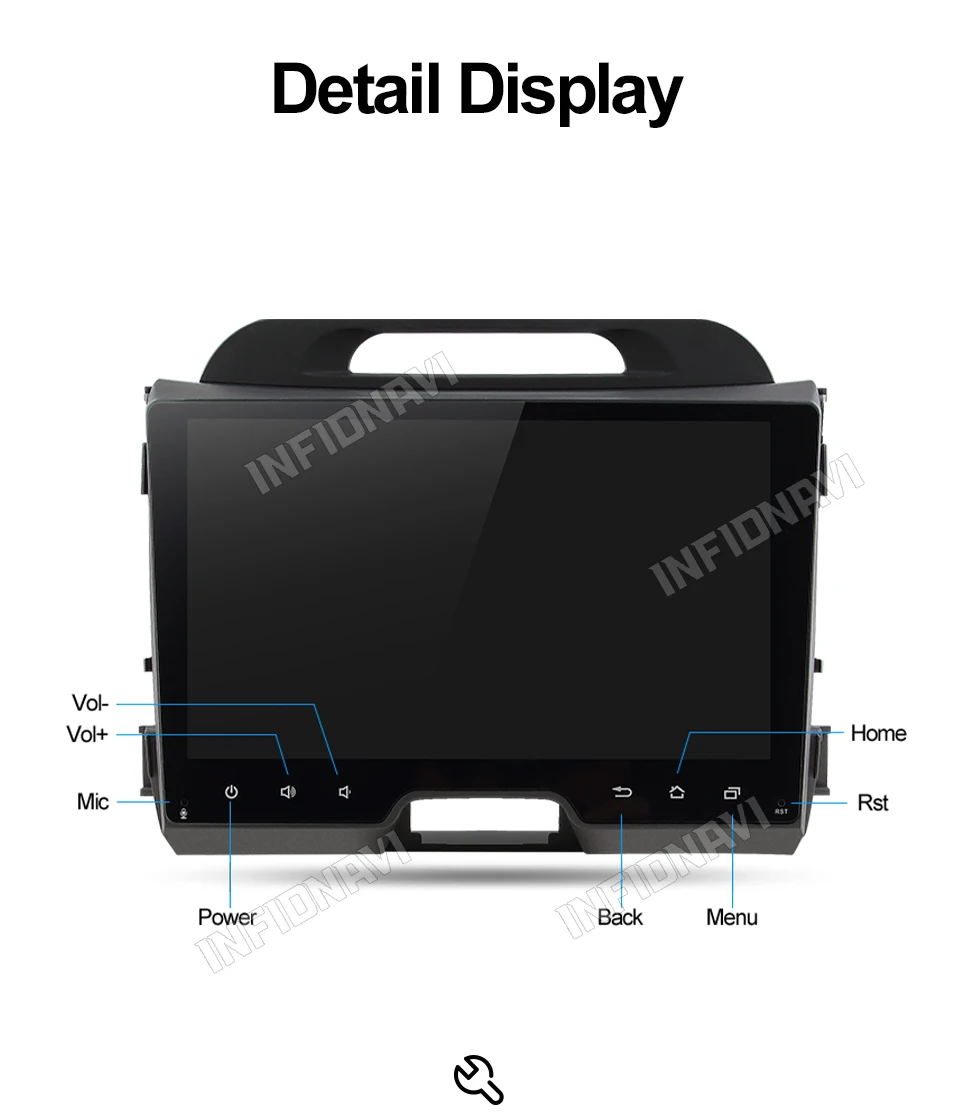 Infidnavi ips android 9,0 автомобильный dvd для KIA sportage 2010- gps навигация автомобильный Радио Видео Стерео мультимедийный плеер