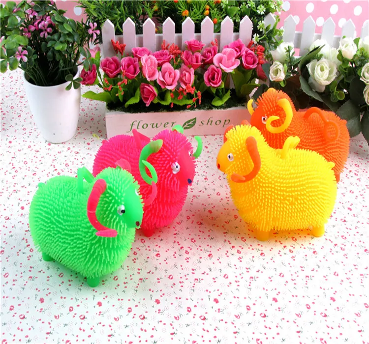 

1pc stoy toys to unisex Boule Lumineuse Sheep Vent Ball Hit China Pleasant Goat Flash Luminous Toy Toys To Unisex Flashing 2020