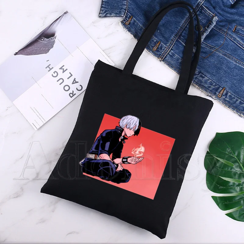 

Сумка Todoroki Женская тканевая, простой саквояж на плечо, Повседневная Сумочка для покупок, цвет черный
