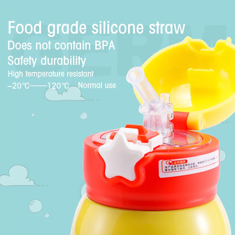 Милый детский термос бутылки из нержавеющей стали 316 уличный портативный рюкзак