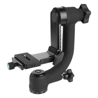 professional gimbal dslr tripod head with unc 14 arca swiss quick release plate
