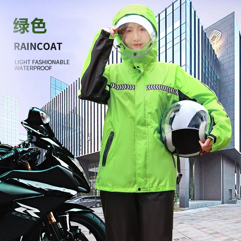 

Полноразмерный водонепроницаемый дождевик для мужчин и женщин, мужской дождевик, дождевик, брюки, костюм для езды на велосипеде и мотоцикле...