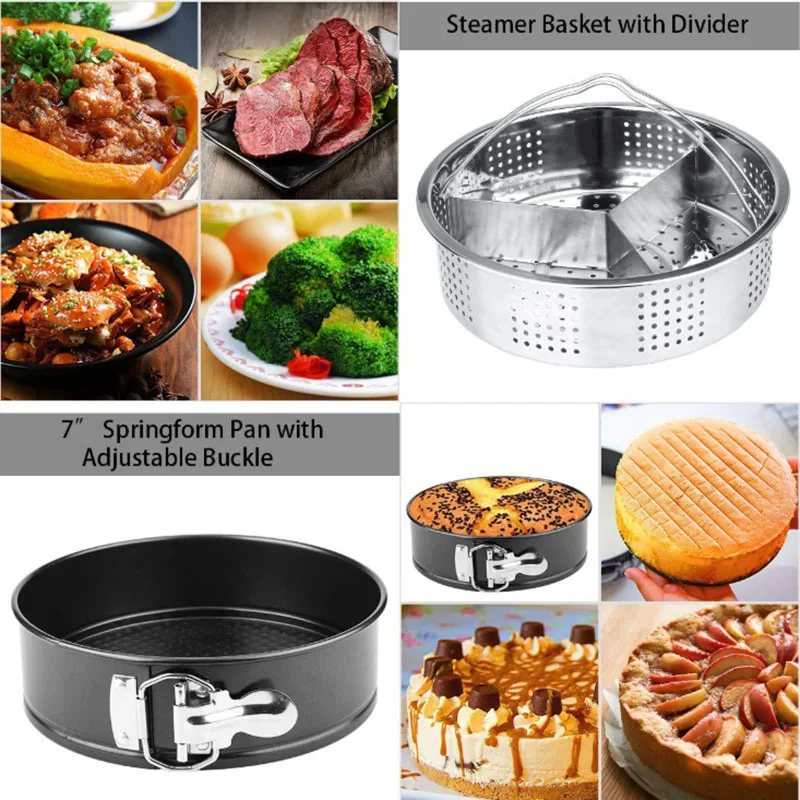 

Newly Steamer Basket Pressures Cooker Accessories Set Compatible with Instant Pot MK
