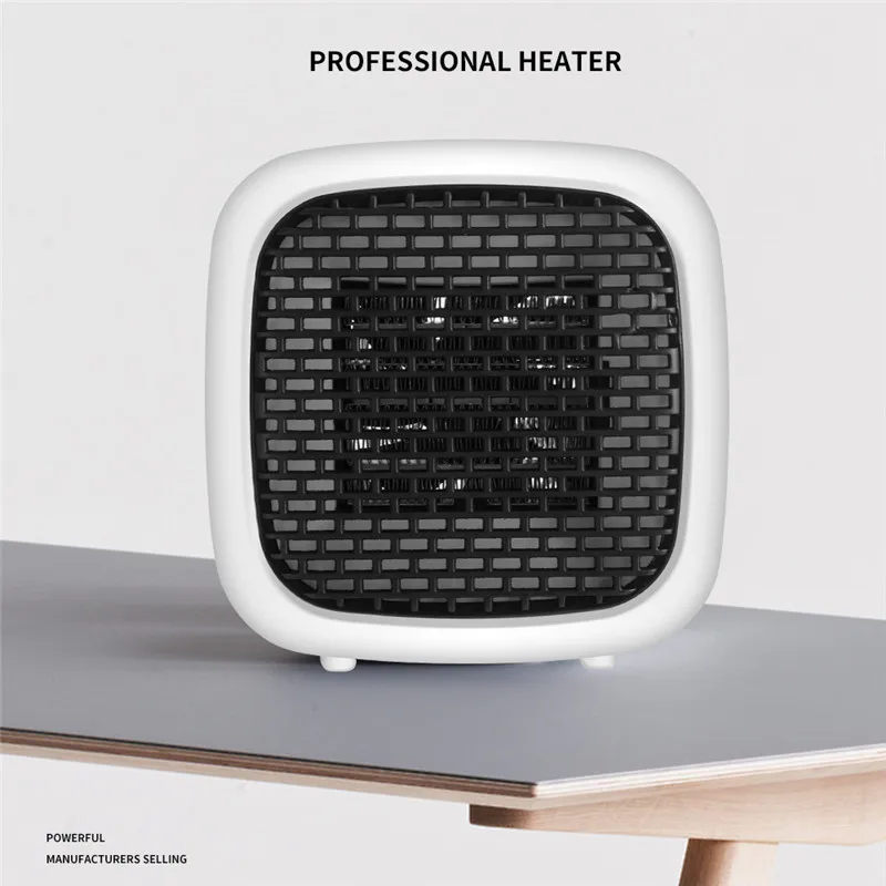 

800W Electric Heater Portable Student Dormitory Bathroom Fan Heater PTC Ceramic Heating Warm Air Blower for Winter Warmer Tools