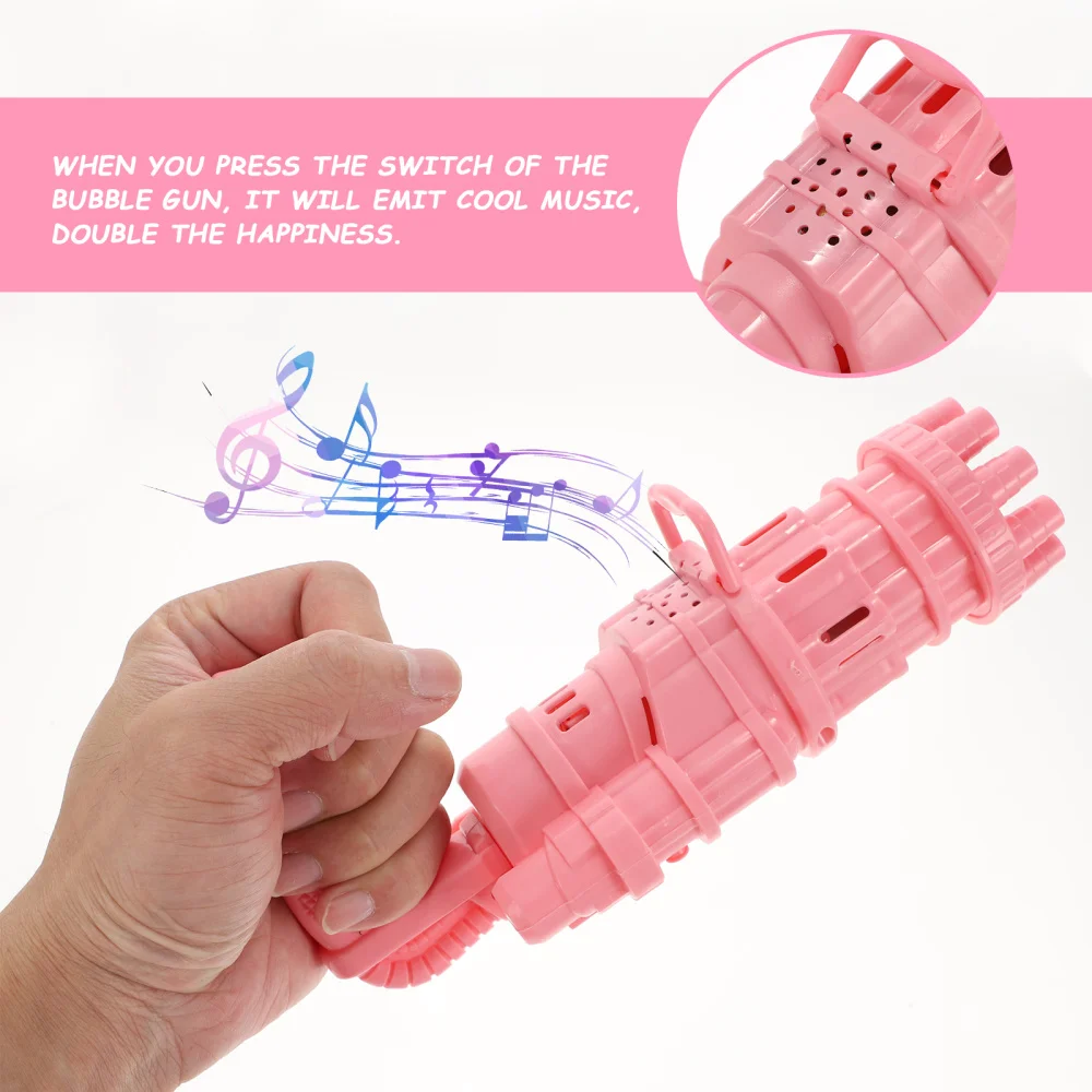 

1 Set Bubble Shooter Bubble Machine Portable Bubble Blower Without Battery