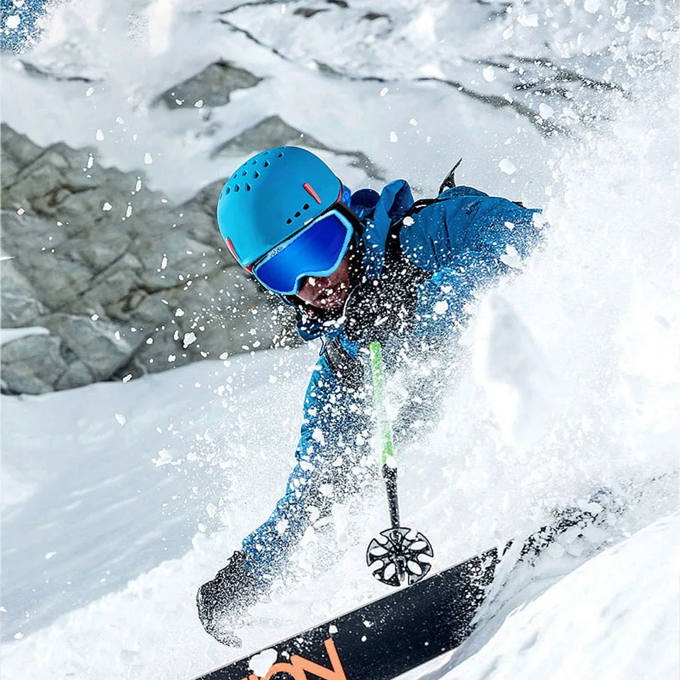 Профессиональные лыжные очки с двухслойными линзами незапотевающие UV400 для