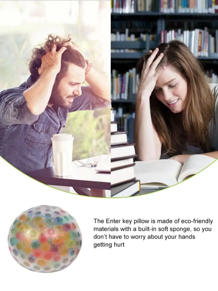 

Childs Funny Toy Mesh Ball New Stress Relief Toy Sensory FidgetToy Soft Stress Relief Squeeze Ball For Adults Relief Anxiety