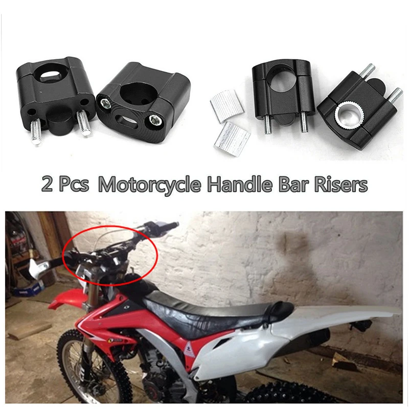 Черные ручки 22/28 мм мотоциклетные зажимы CNC алюминиевый сплав ATVs прокладки