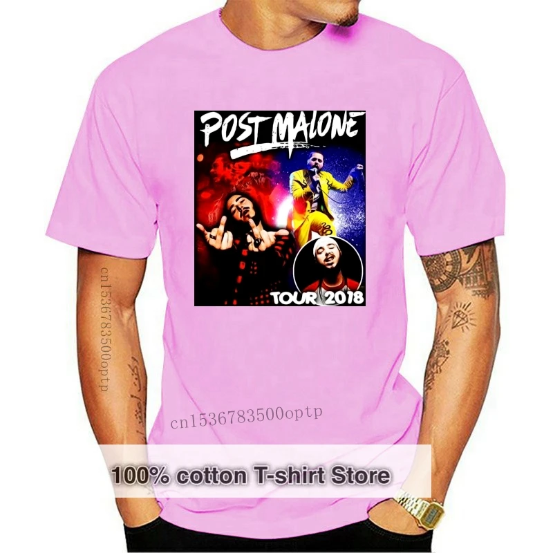 

Limited New Post T-Shirt Tour 2020 Hip Hop R&B Tee Size S To 3XL 2020 New 100% Cotton Top Quality Top Tee T Shirt