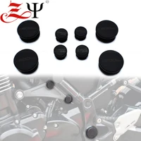 z900rs frame hole cover caps plug decorative frame cap set for kawasaki z900rs z900 rs z 900 rs 2017 2020 motorcycle accessories