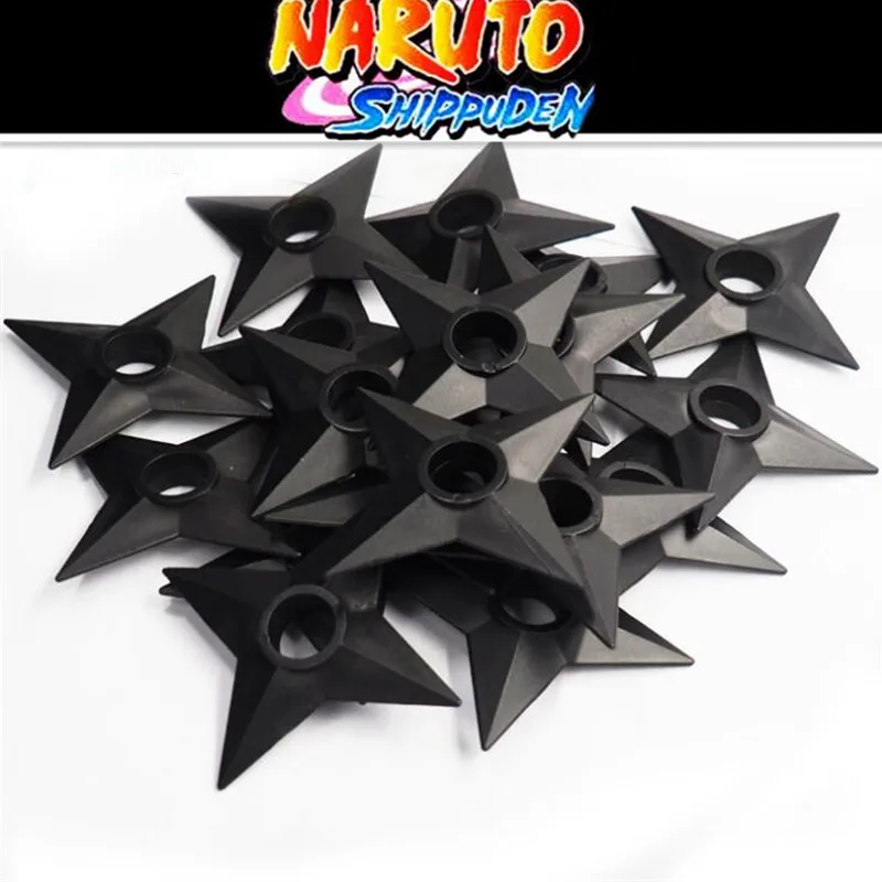Аниме охватывающие ABS пластиковые игрушки оружие ниндзя Shuriken Косплей Prop