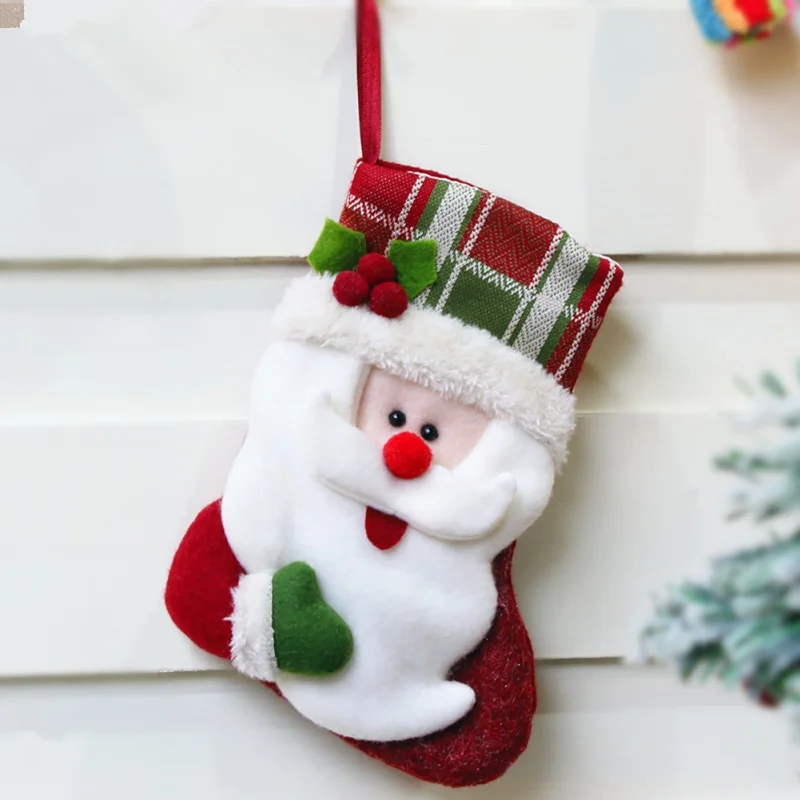 Домашнее украшение рождественские чулки милые конфеты подарочная сумка Новинка