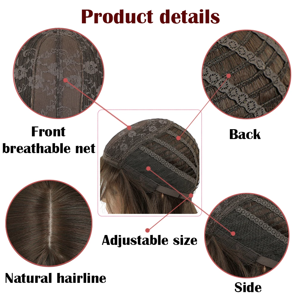 

Ombre Grey Synthetic Wig Middle Part Romantic Curly Colored Wigs For Women Heat Resistant Hair 6 Colors Available 24inch IPARTY