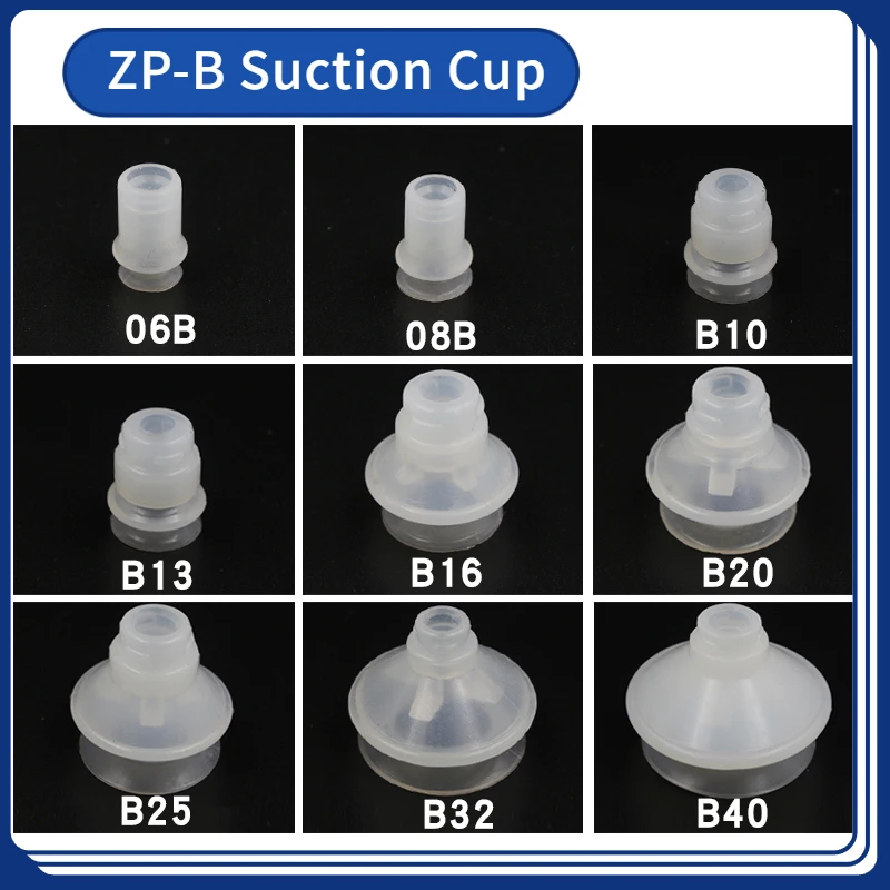 SMC Промышленный вакуумный патрубок с различными присосками типа ZP06/8/10/13/16/20/25/40/50BS/BN двухслойный манипулятор органного типа.