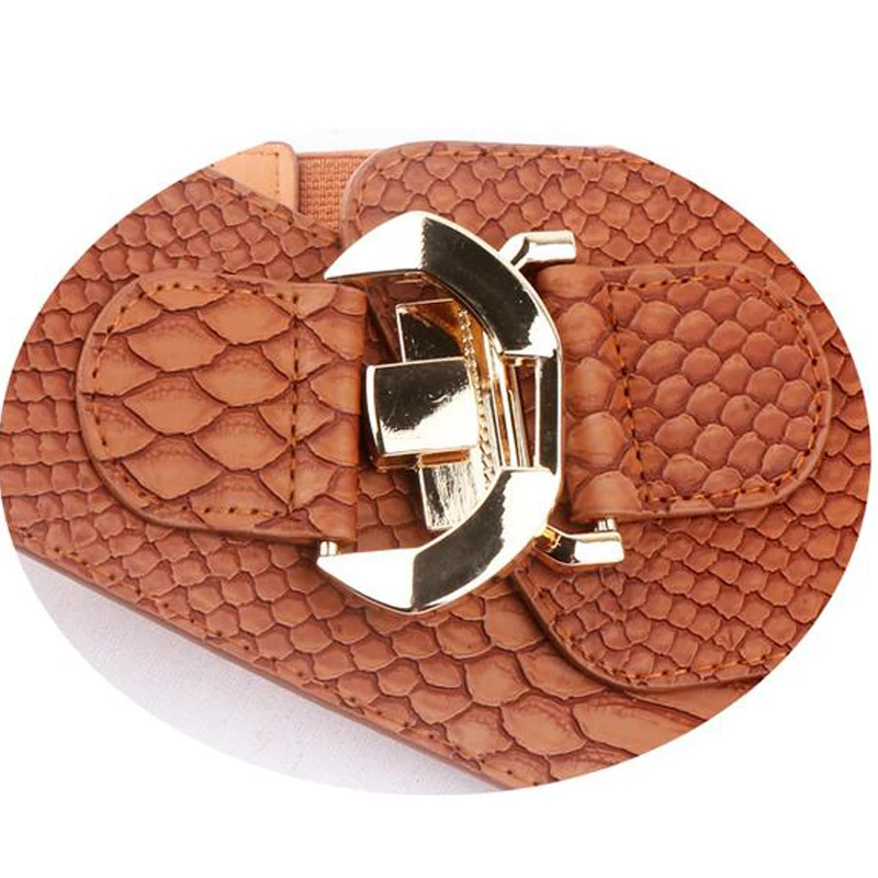 Hot Sales Retro Luxury Waist Wide All-match Decorative Sweet Lady Dress Width Elastic Retro Skirt Crony Women Belt