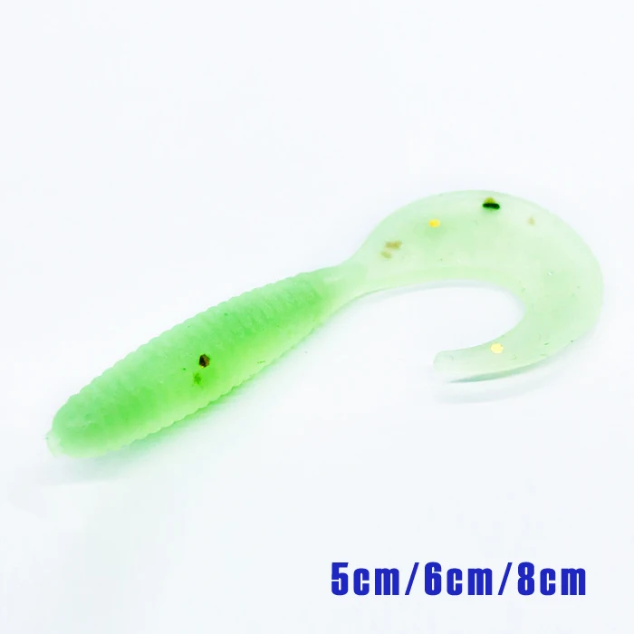 10 шт./лот мягкая рыболовная приманка в виде червя с одним хвостом копыта