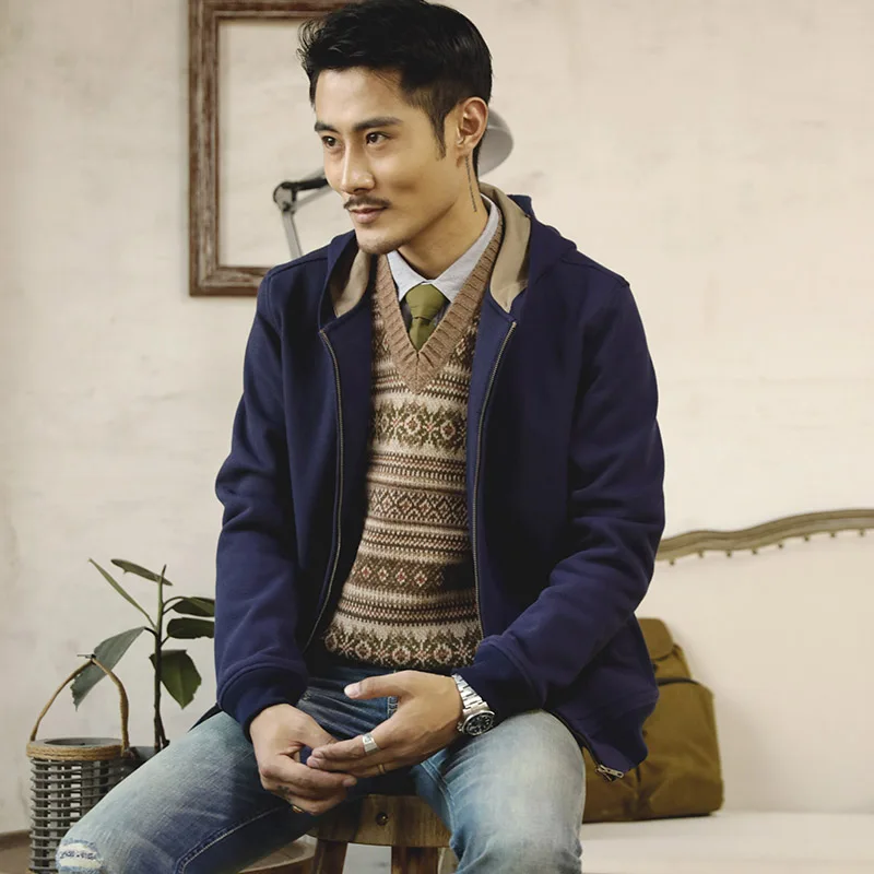 Фроде читайте описание! Мужской пуловер с длинным рукавом толстовка из