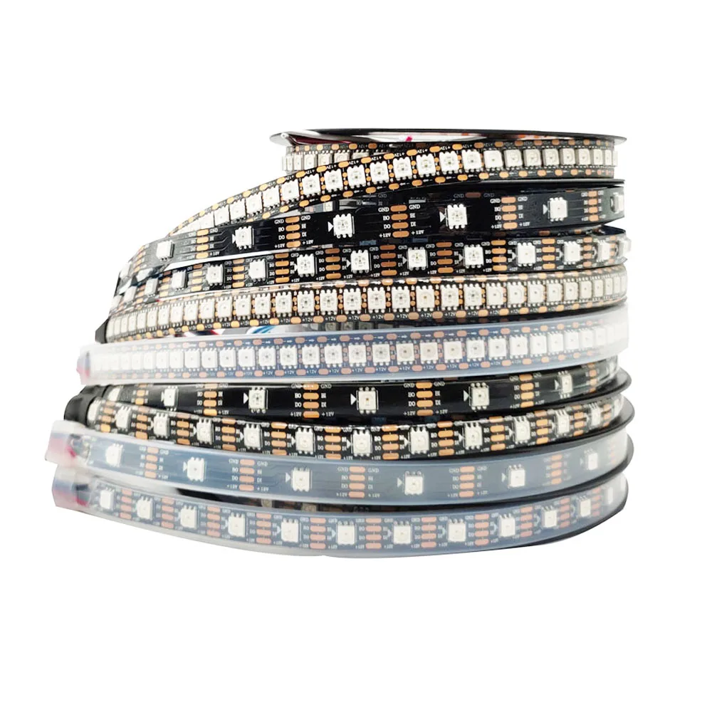 

WS2815 RGB LED Pixels Strip Light (WS2812B WS2813 Updated ) Individually Addressable LED Dual-Signal DC12V Waterproof