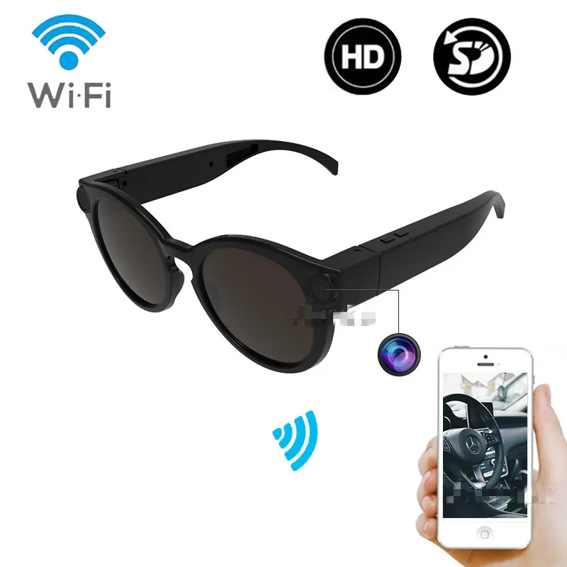 Очки для езды на велосипеде мини-камера с Wi-Fi HD 1080P DVR видеорегистратор