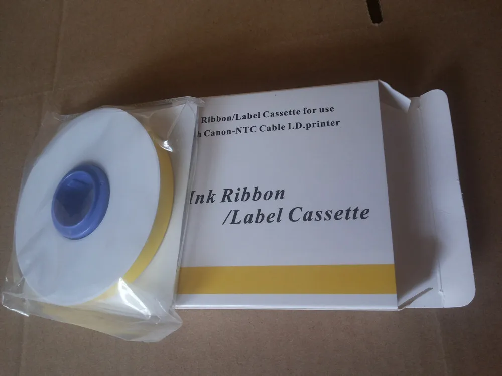 Термоусадочная трубка внешняя этикетка желтая лента для кабеля маркера