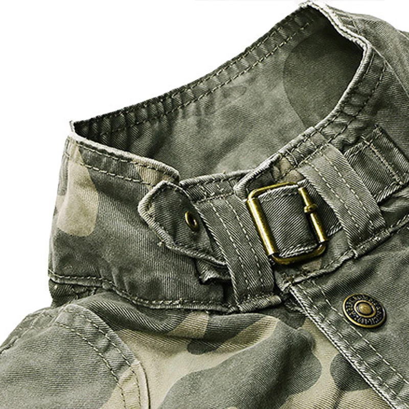 Mens Camouflage Cargo Jackets With Pockets Military Style Camo Tactical Jacket Outerwear For Man Workwear Clothing | Мужская одежда