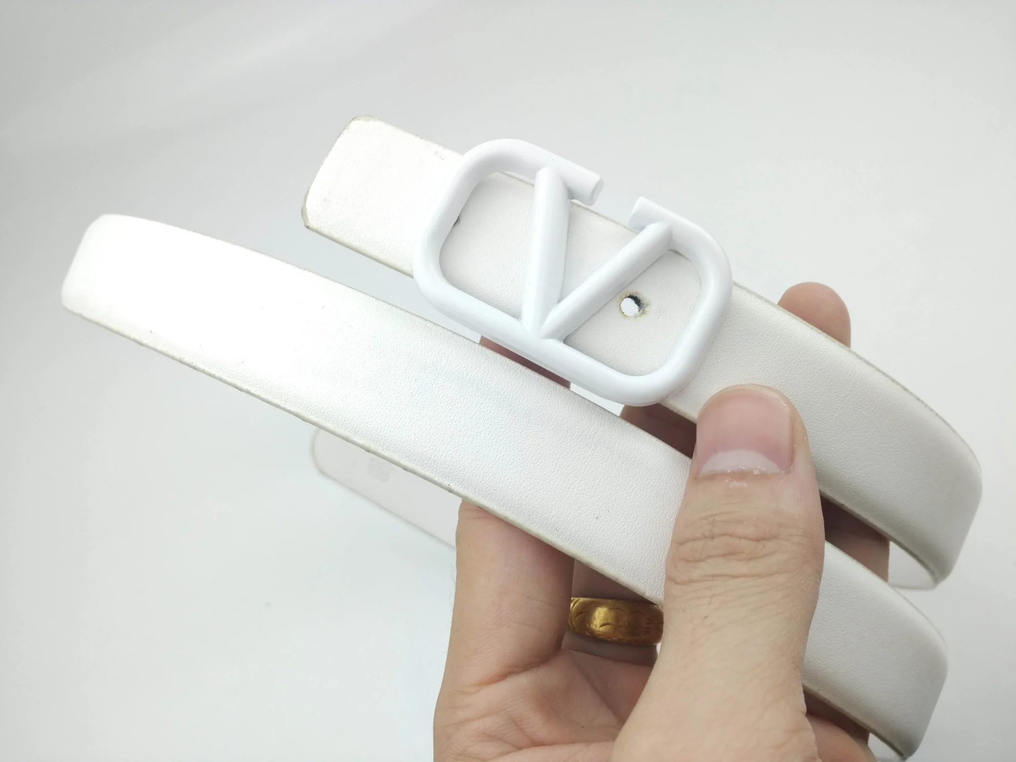 

Chaoshuai men's and women's belt Hardware belt buckle a wholesale pants belt business belt Jeans Belt 25mm